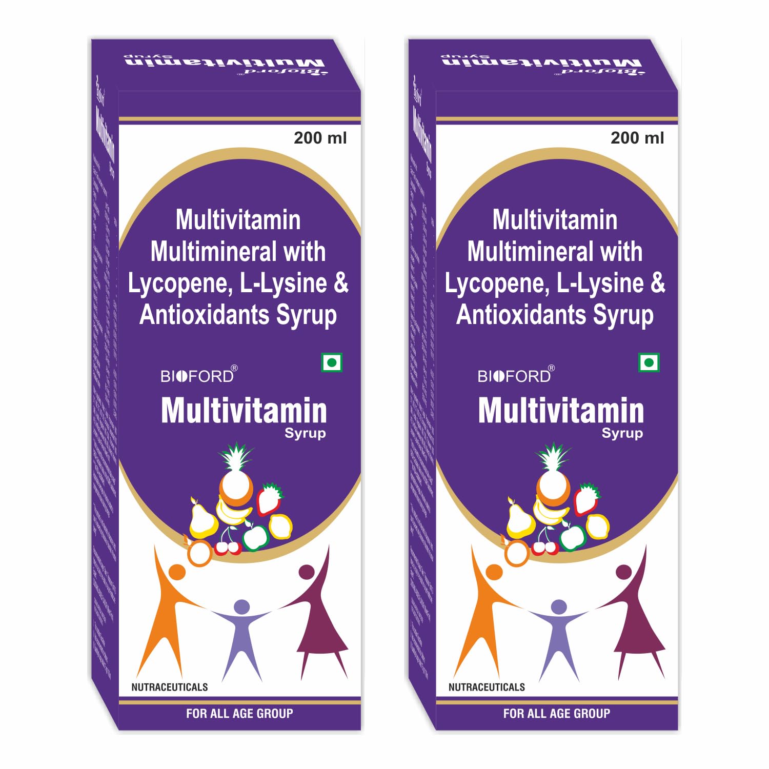 Bioford Ayurvedic Multivitamin and Multimineral Syrup for Boost Energy, Stamina, Joints and Overall Health Mixed Fruit 200ml Each (Pack of 2) (B0CTTF9GT6) Amazon Price History, Amazon Price Tracker