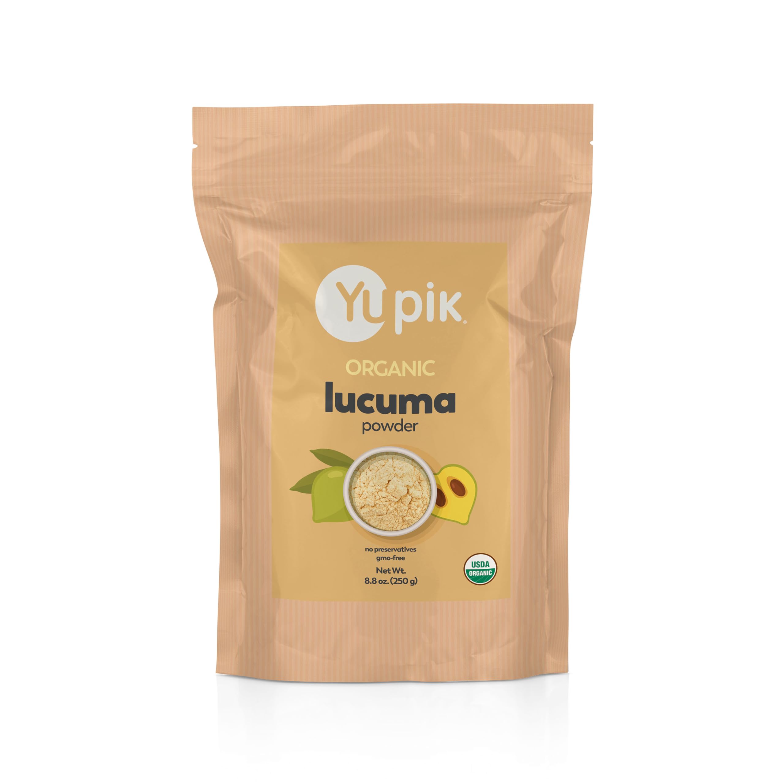 Yupik Organic Lucuma Powder Superfood, 8.8 Oz, Non-GMO, Vegan, Gluten-Free