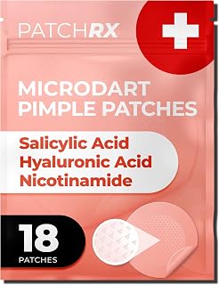PatchRX Micro Needle Pimple Patches (18 Pack) - Hydrocolloid Microdart Acne Spot Treatment for Fast Blemish Healing