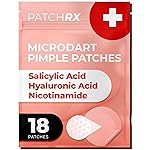 PatchRx Micro Needle Pimple Patch (18 Pack) - Hydrocolloid Micropoint Pimple Patch For Acne & Pimples, Microdart Patch, Micro Dart Pimple Patches