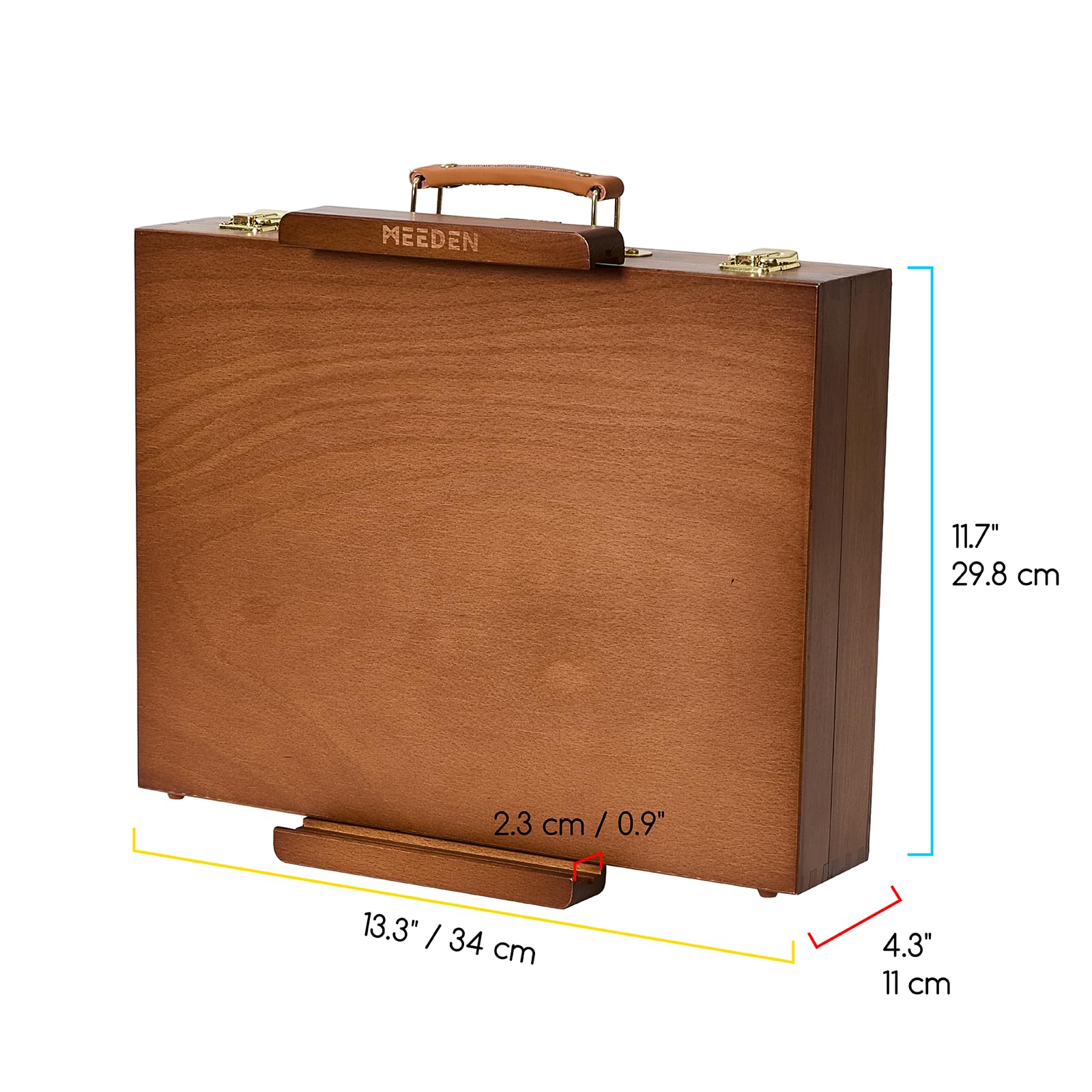 MEEDEN Caballete de mesa para pintar: caballete de mesa de madera con