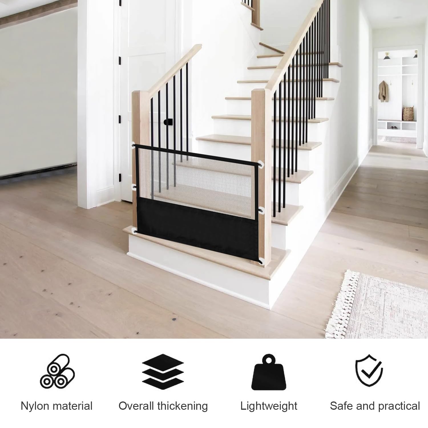 bebe niños escalera valla extensible protector vallas gatos interior mascotas retráctil barandilla malla perro protección rejilla baby baranda barreira bebé caes cerca gate gato infantil infantiles pr