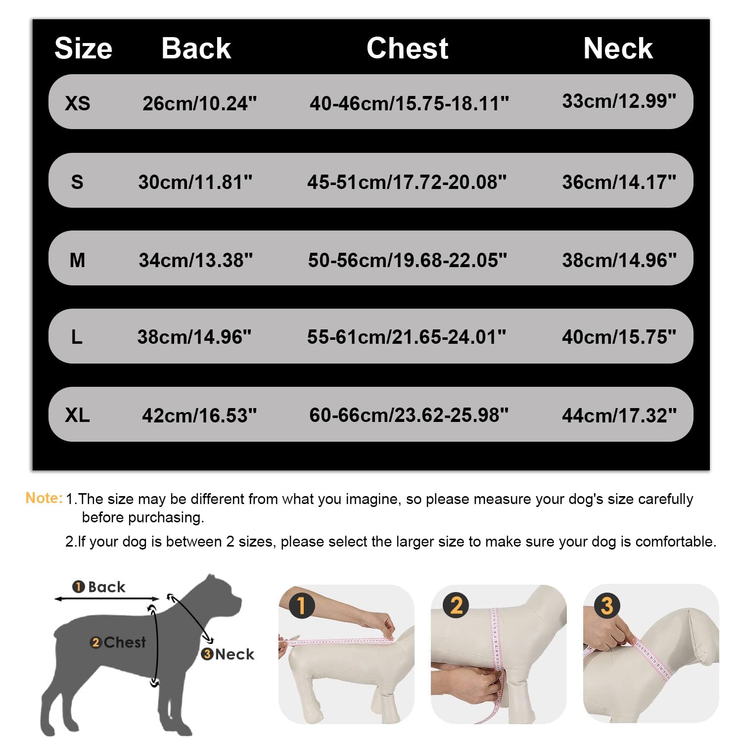 AIMYDOG Winter Coat, Warm Jacket Reflective Adjustable Fleece Vest With Harness Built-In - Image 2