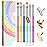 SAVILAND 6PCS Nail Art Brushes Set - Multifunctional Nail Brushes for Nail Art Nail Design Brush Gel Nail Brush for Nail Extension Nail Art Liner Brush 3 Sizes Dotting Tools for DIY Christmas Gift