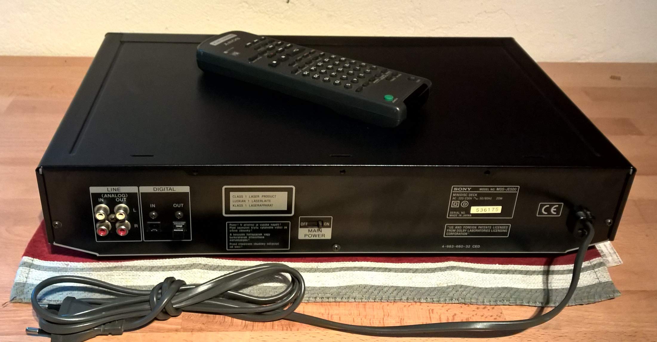 Sony Minidisc Recorder/Player MDS-JE500 : Amazon.co.uk
