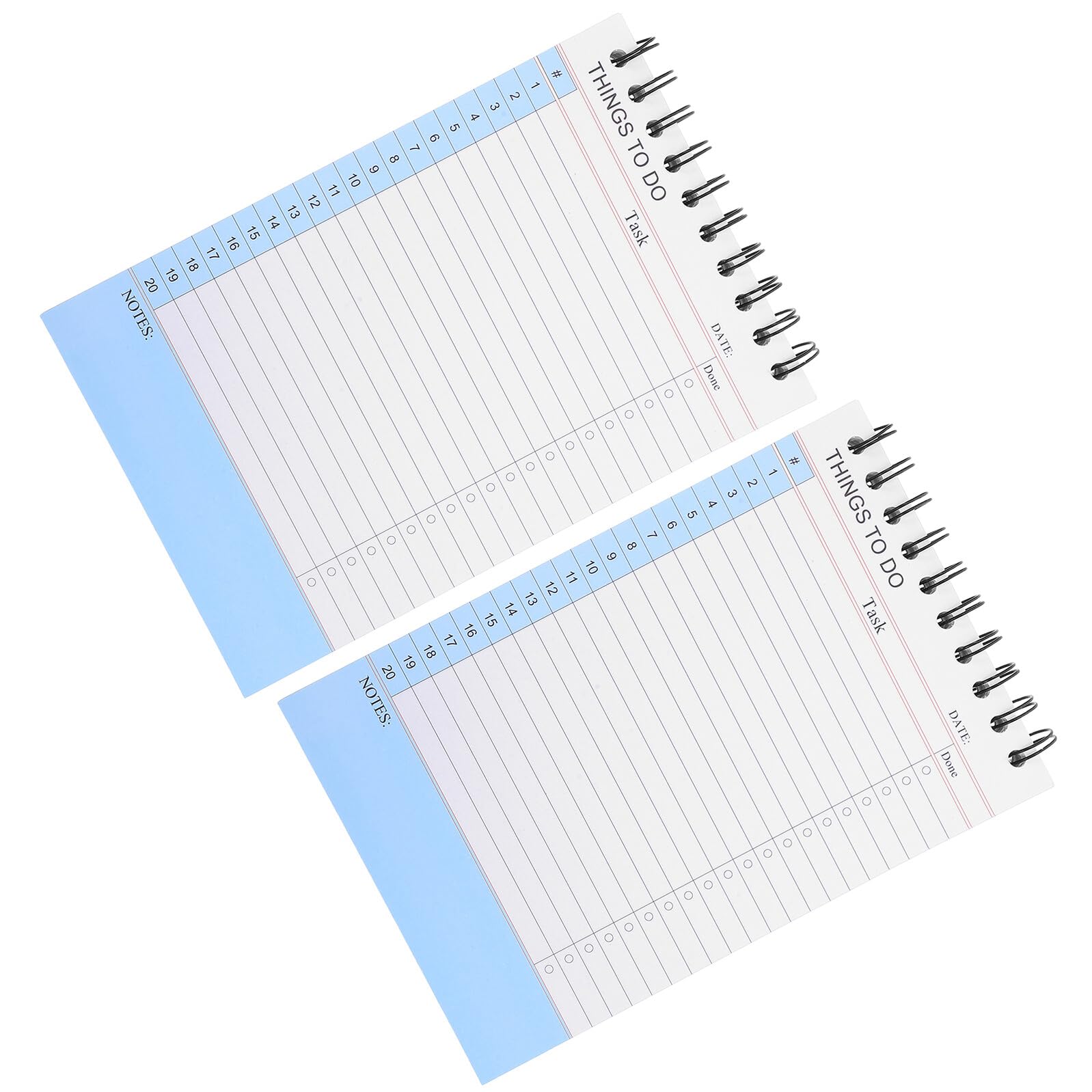 2 Paquetes Planificador De Productividad Planificador Diario De Notas Sky-blue
