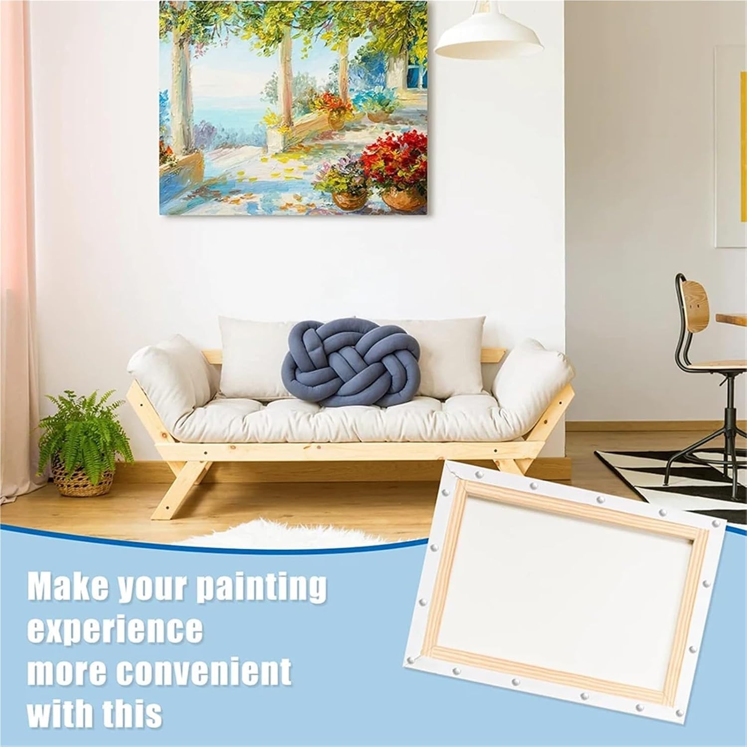 Canvas Stretcher Bars Kit Wooden DIY Picture Photo Frame Kit Accessories for Diamond Canvas Painting Stretching Wall Art Home Decor(Width 140cm(70cmx2),Height 30cm)