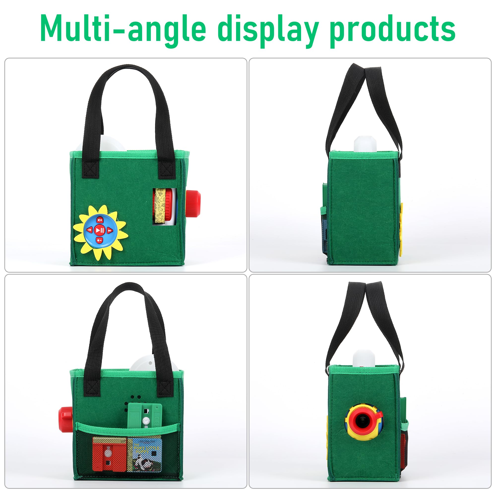 Growalleter Bag for Little Tikes Story Dream Machine Toy Folding Pouch Portable Carry Case for Little Tikes Projector for Fairy Tale Coll Books Audio Play - Image 4
