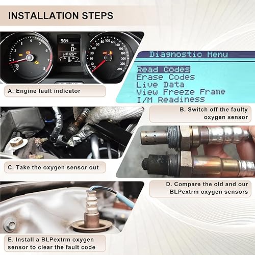 Miniatura 7 de Sensor de oxígeno O2 aguas arriba aguas abajo para Chry 300, para Dodge Challenger Charger Dakota Durango Grand Caravan Journey Neon Nitro, para