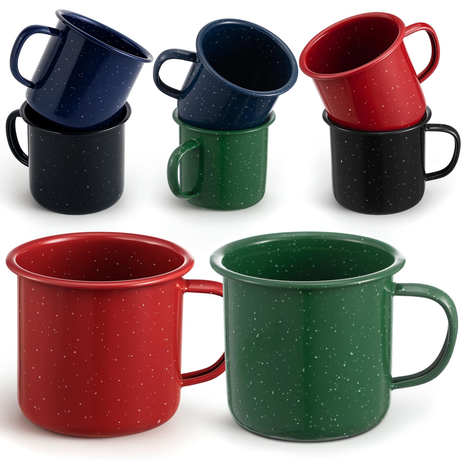 Photo 1 of **SOME HAVE DAMAGE** Mimorou 8pc 16oz Enamel Mugs Set