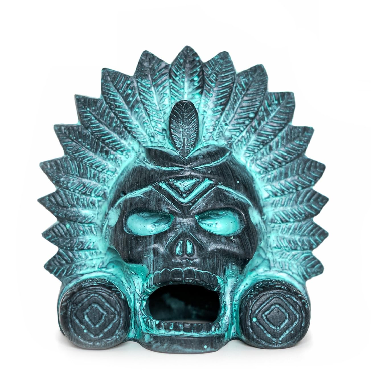 Silbato Azteca Hecho a Mano, Silbato de la Muerte Azteca con Sonido Realista, Ideal para Regalos de Halloween, Actividades al Aire Libre y Coleccionismo