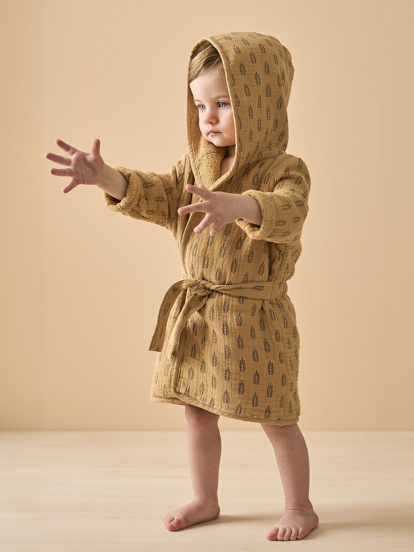 Vertbaudet Baby Bademantel aus Musselin ETHNIC