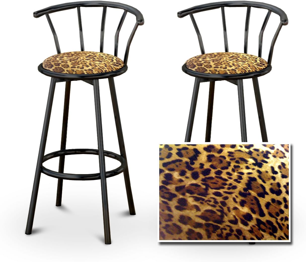 Amazoncom The Furniture Cove 2 Leopard Animal Print Specialty