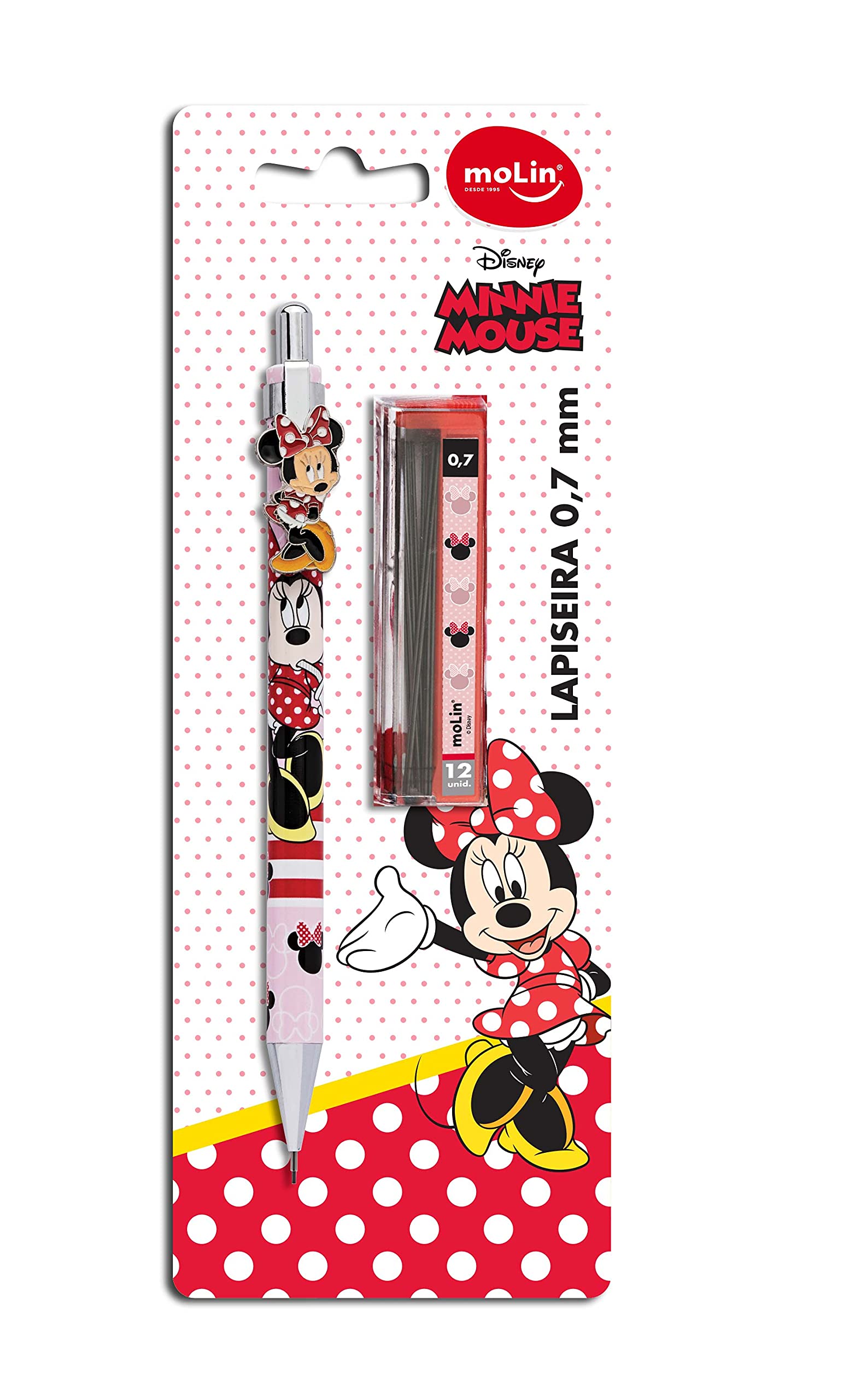 Lapiseira 0.7mm + 12 Grafites Minnie Molin - 22361 Único | Amazon