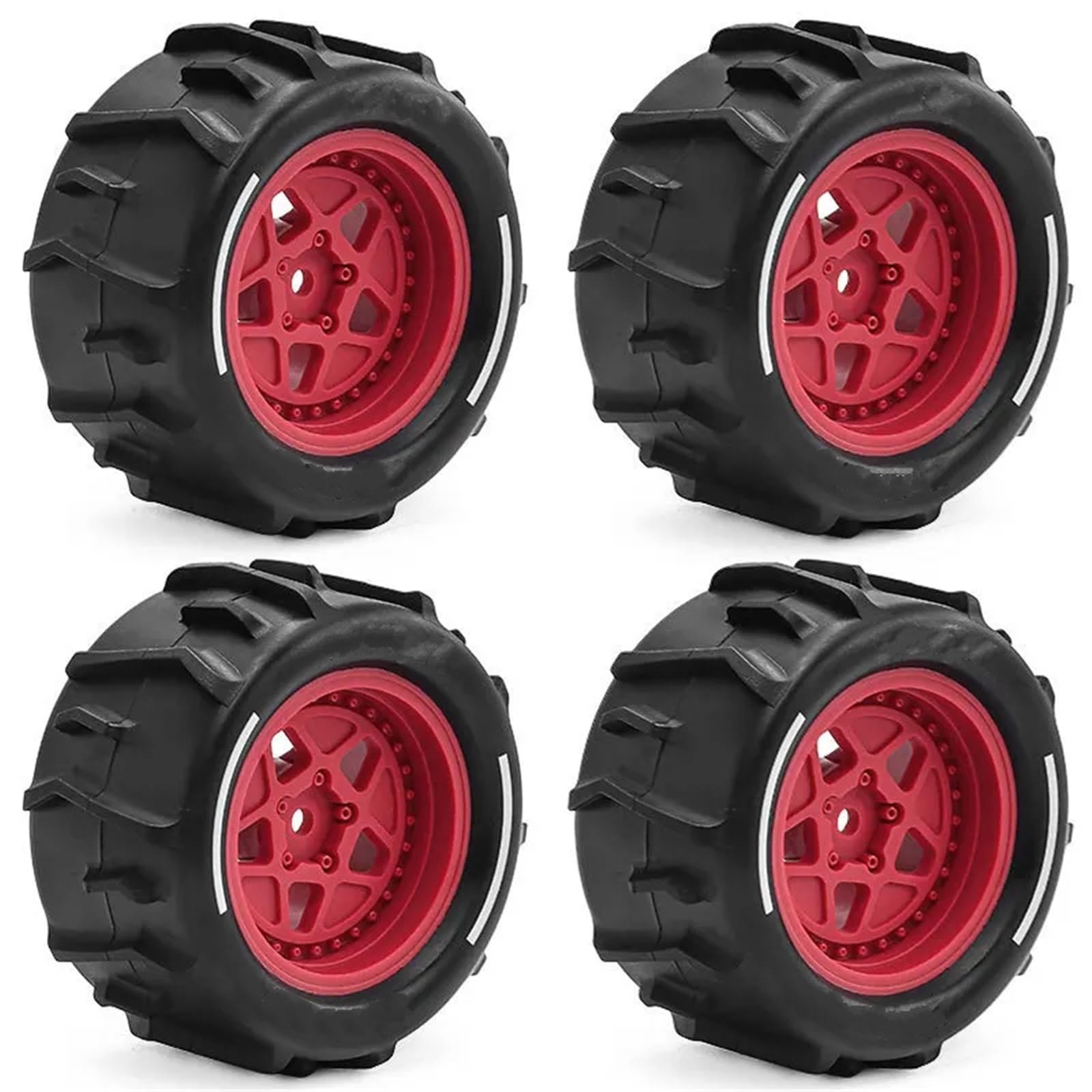 Per ARRMA Per GRANITE Per GROM 1/18 RC Auto 73mm Per Desert Short Course Truck Sabbia Pneumatico Spiaggia Neve Pneumatici 12mm Ruota Esagonale Parti RC Modelli Pezzi