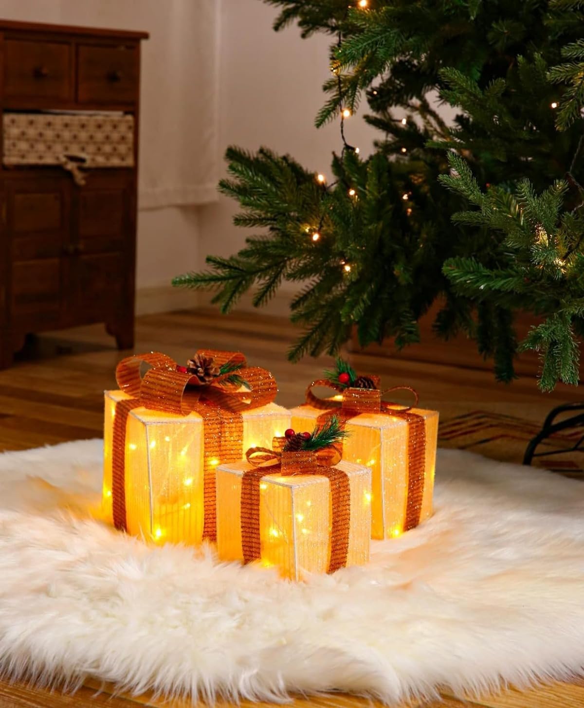 クリスマス 飾り ツリー ライト 屋外 室内 LED イルミネーション ストリングライト 電池式 【蓄電池】 ギフトボックス