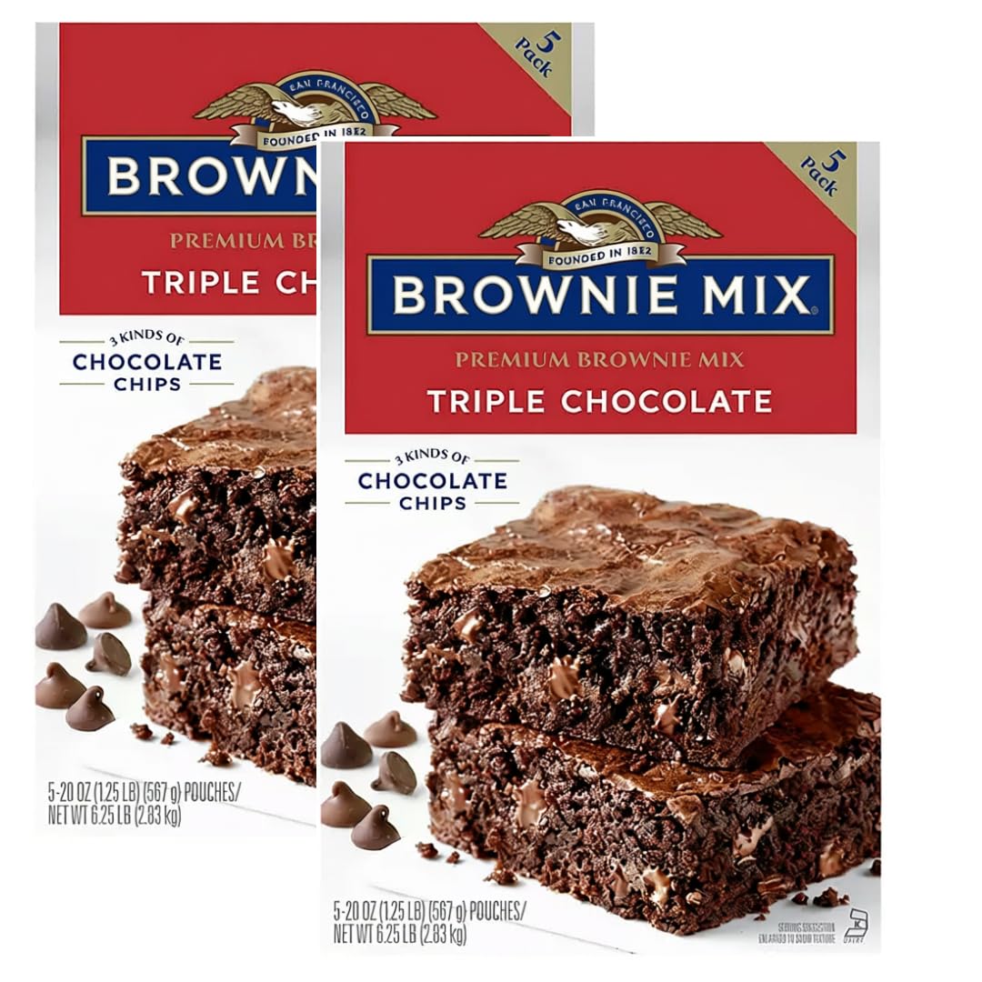 Triple Chocolate Brownie Mix, 90 Servings, 5 Pack (2 Pack)
