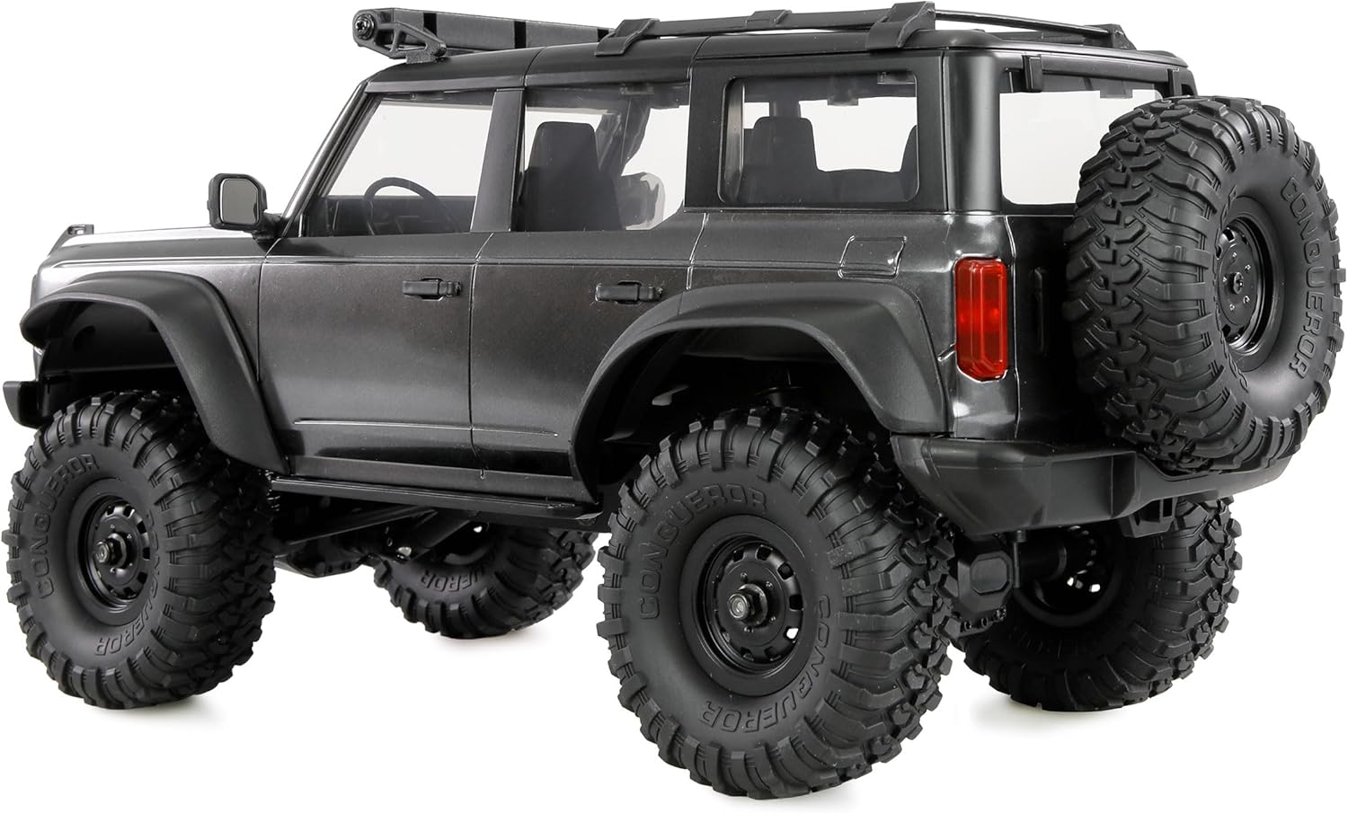 Amewi AMXRock Mini Caballo Scale Crawler 4WD 1:16 RTR Grey with Remote Control, Battery, Charging Cable