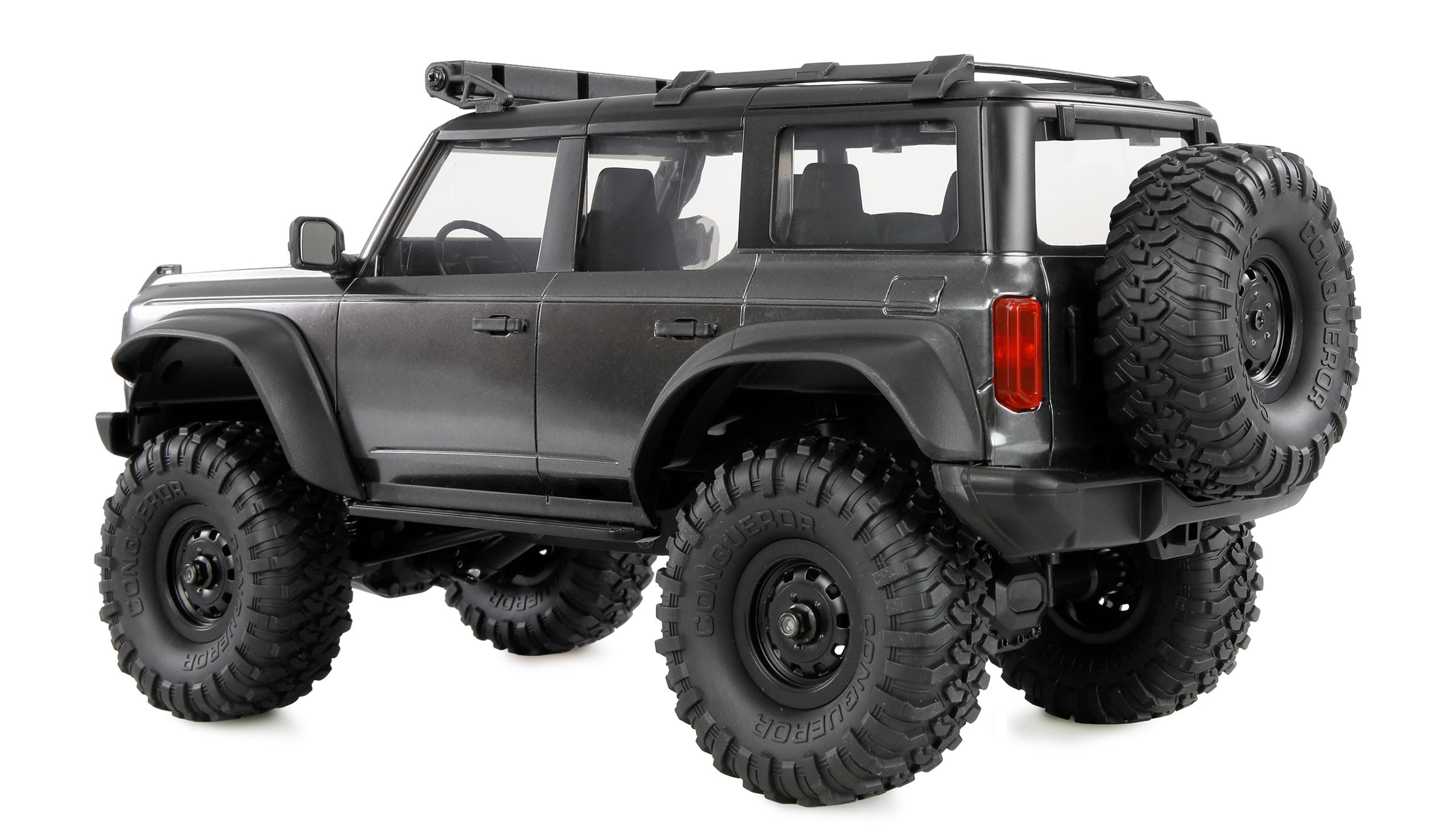 Amewi AMXRock Mini Caballo Scale Crawler 4WD 1:16 RTR grigio con telecomando, batteria, cavo di ricarica