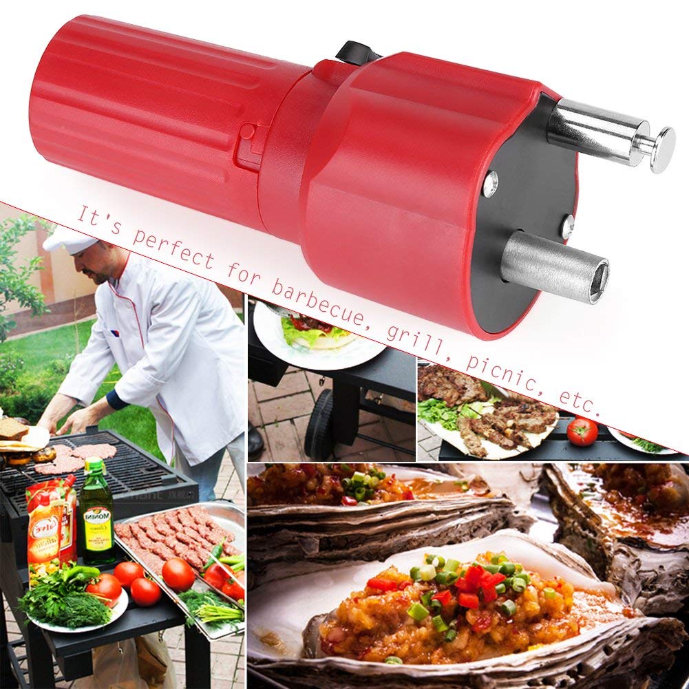 Moteur Grill Rotatif Batterie Barbecue Électrique 1.5 V Solide Construction Barbecue Grill Rotateur Moteur Titulaire Roast Support Accessoire Rouge