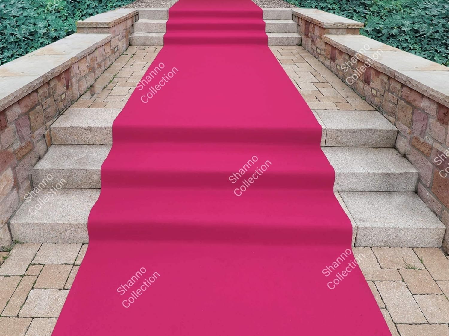 Shanno Carpet Nonwoven Exhibition Acrylic Fiber Fabric Carpet for Wedding Any Event Party Decoration Use for Living Room & School Function Size 6 x 40 Feet