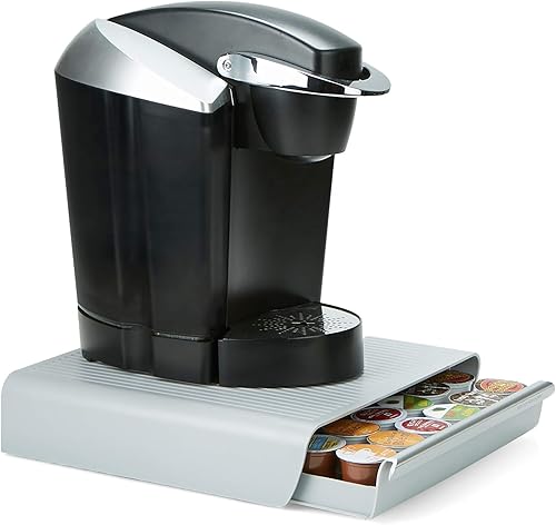Mind Reader Hero' Coffee Pod Cajón de almacenamiento, Dolce Gusto CBTL Verismo, gris, talla única, gris 2