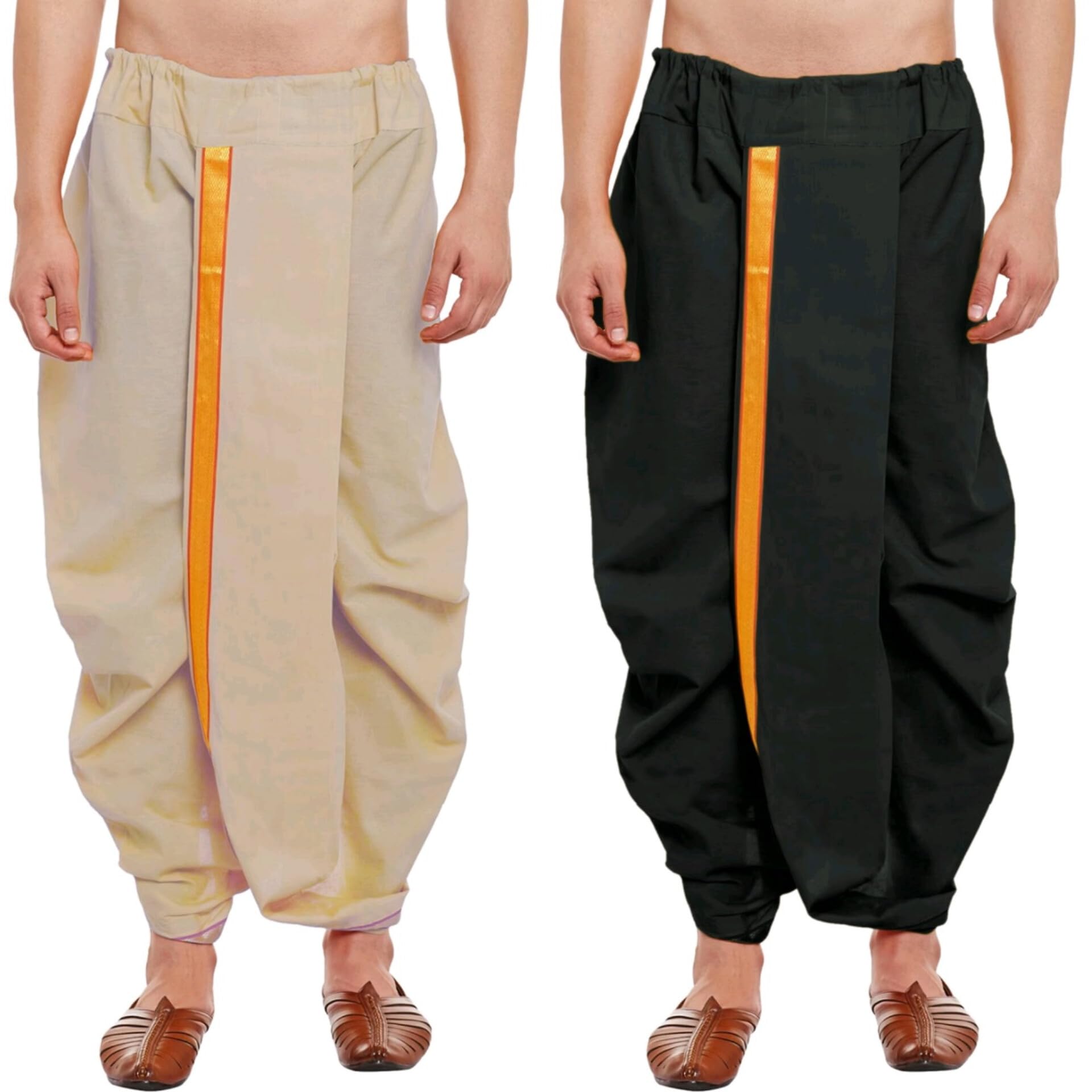crystal revenue Ready to Wear Mahraj Dhoti for men (Elastic Readymade Dhoti Pant)-picture-31