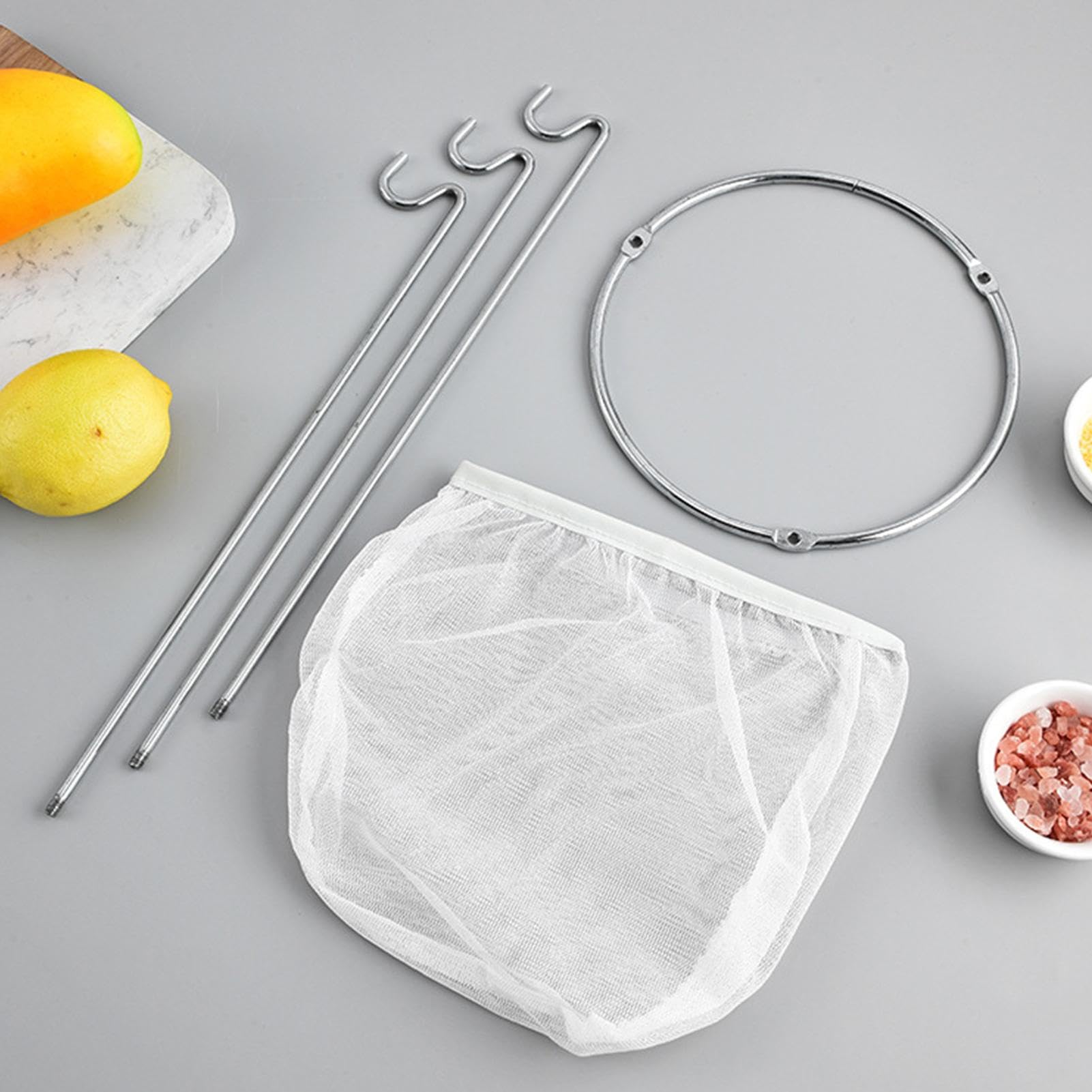 Ensemble De Passoire à Confiture | Passoire à Gelée En Acier Inoxydable | Outil De Filtrage Pour Maison, Passoire à 3 Crochets, Outil De Passoire