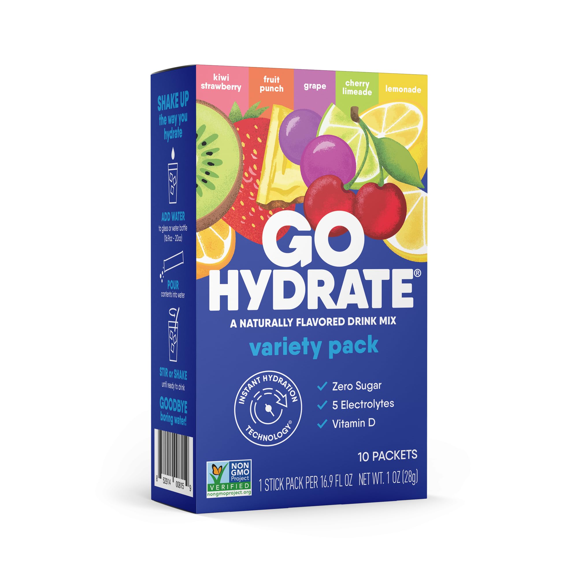 GoHydrate Instant Hydration Powder Packets
