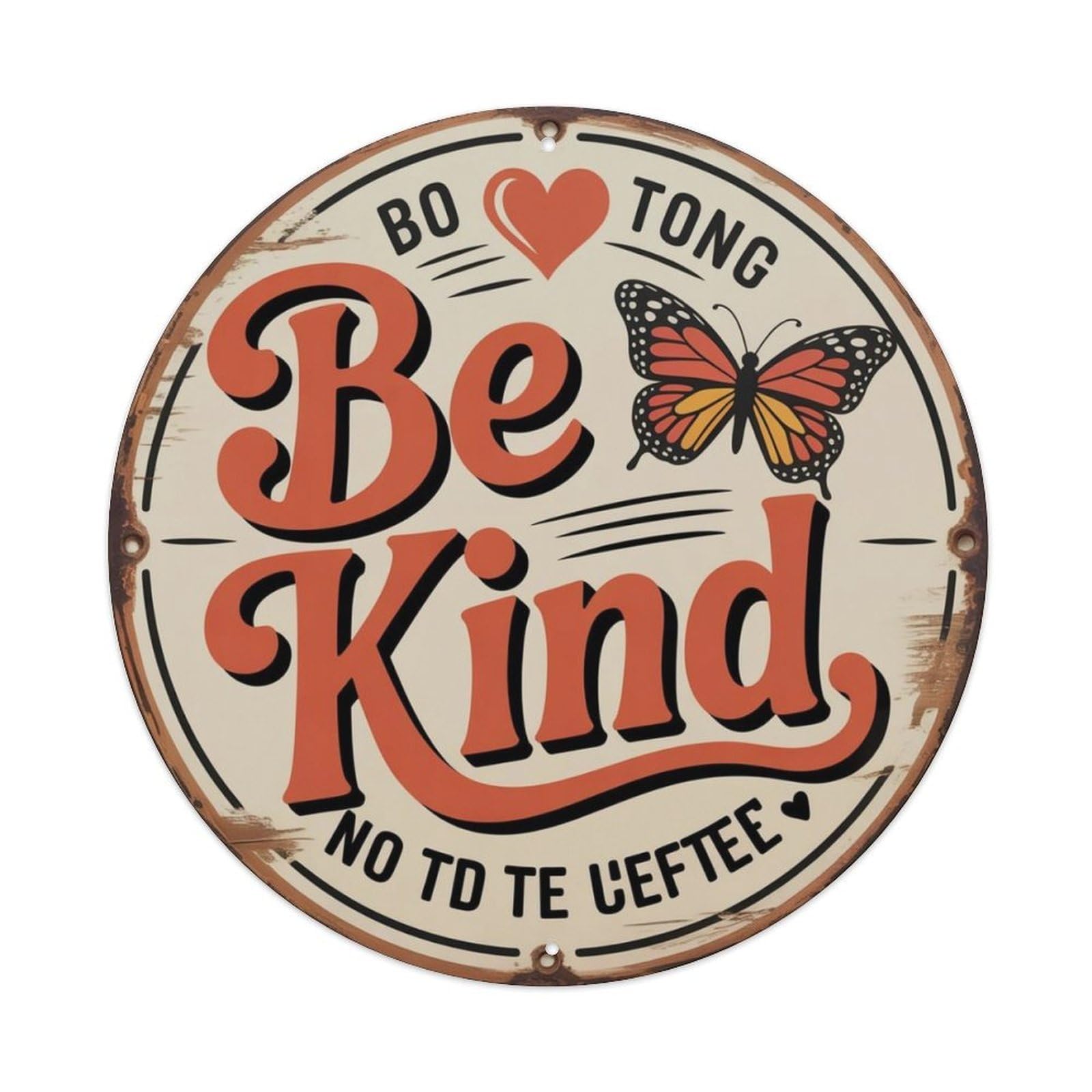 Be Kind Metal Tin Sign Plaque