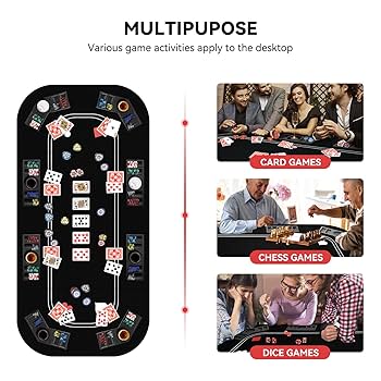 ポーカーテーブル ポータブル3つ折り Amazon.co.jp: GIANTEX ポーカーテーブル 折りたたみ 完成品 8人