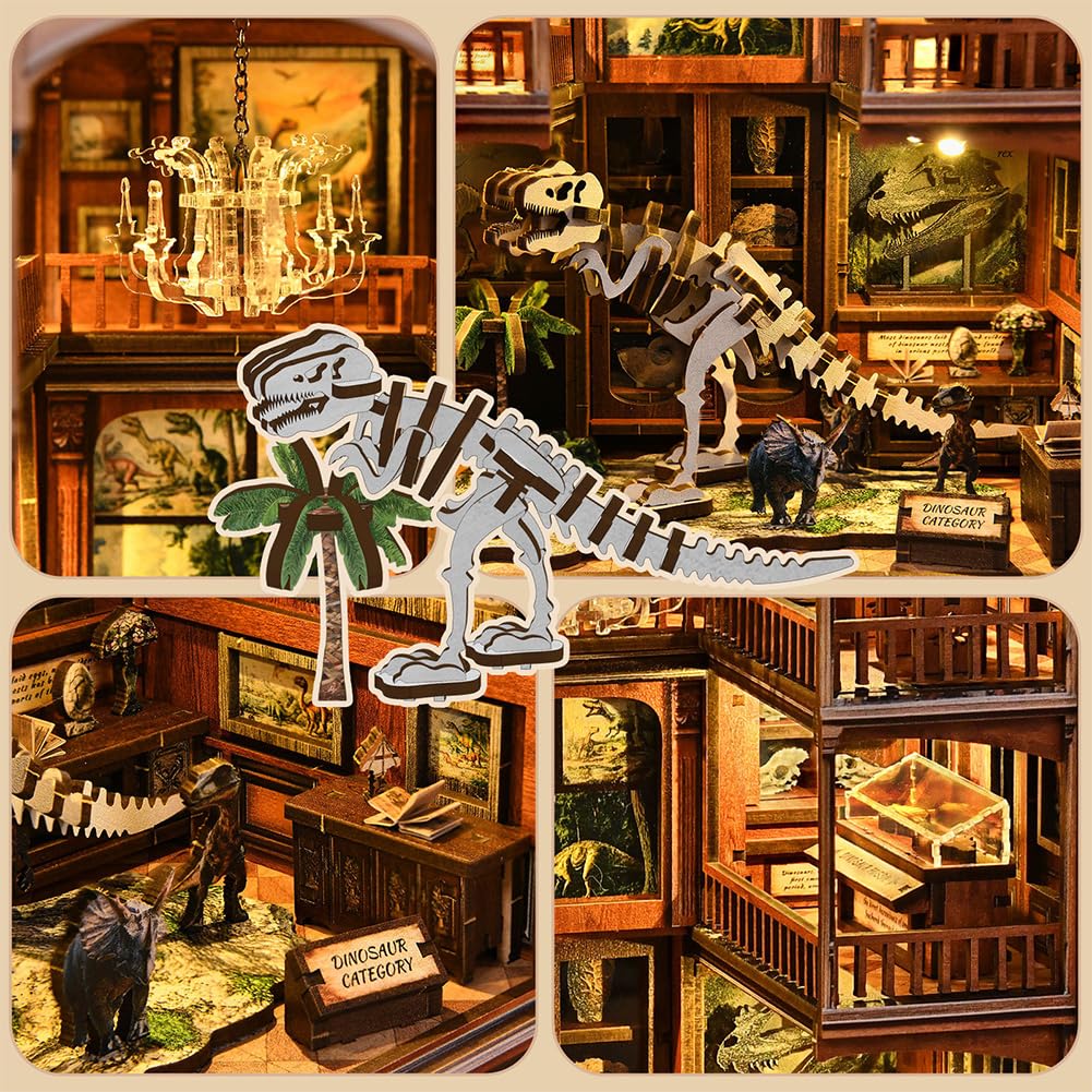 Kit fai da te in legno per casa delle bambole in miniatura, per adulti e adolescenti, con luce a LED, per familiari e amici, decorazione da scrivania, regalo unico