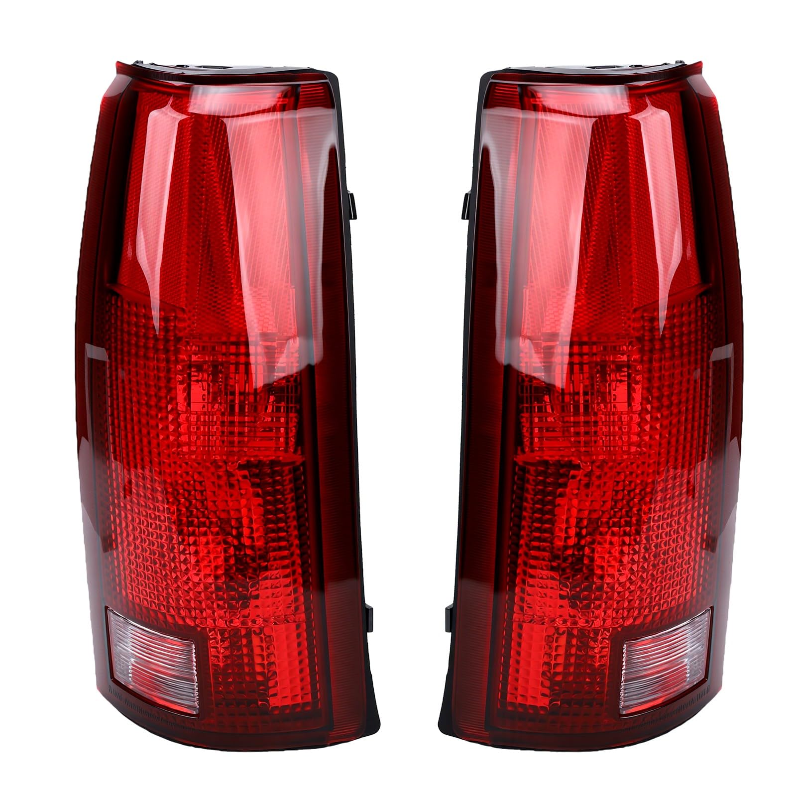 CHICIRIS Gruppo Fanale Posteriore, Ricambio Diretto per Chevy C K 1500 2500 3500 Silverado Tahoe Sierra Yukon 1988-1999, Fanale Stop Posteriore con Lente Rossa