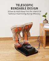 Vista 7 de FORLIM Control de temperatura mejorado secadora de botas para botas de trabajo, secadora de zapatos con temporizador de retardo de 24 horas