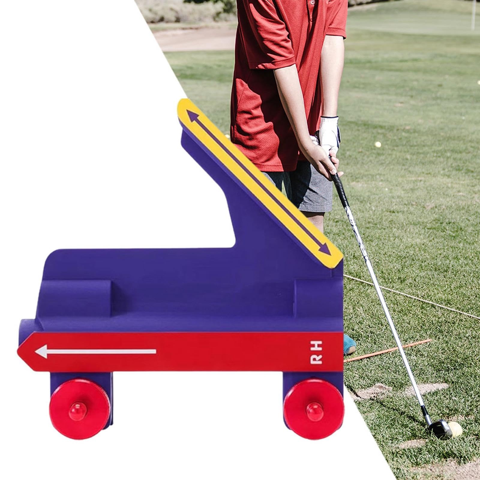 Golf Swing Ausilio Allenamento Precisione Consistenza Portatile Pratico Materiale Pp Durevole Leggero Ottimo per Migliorare Adatto