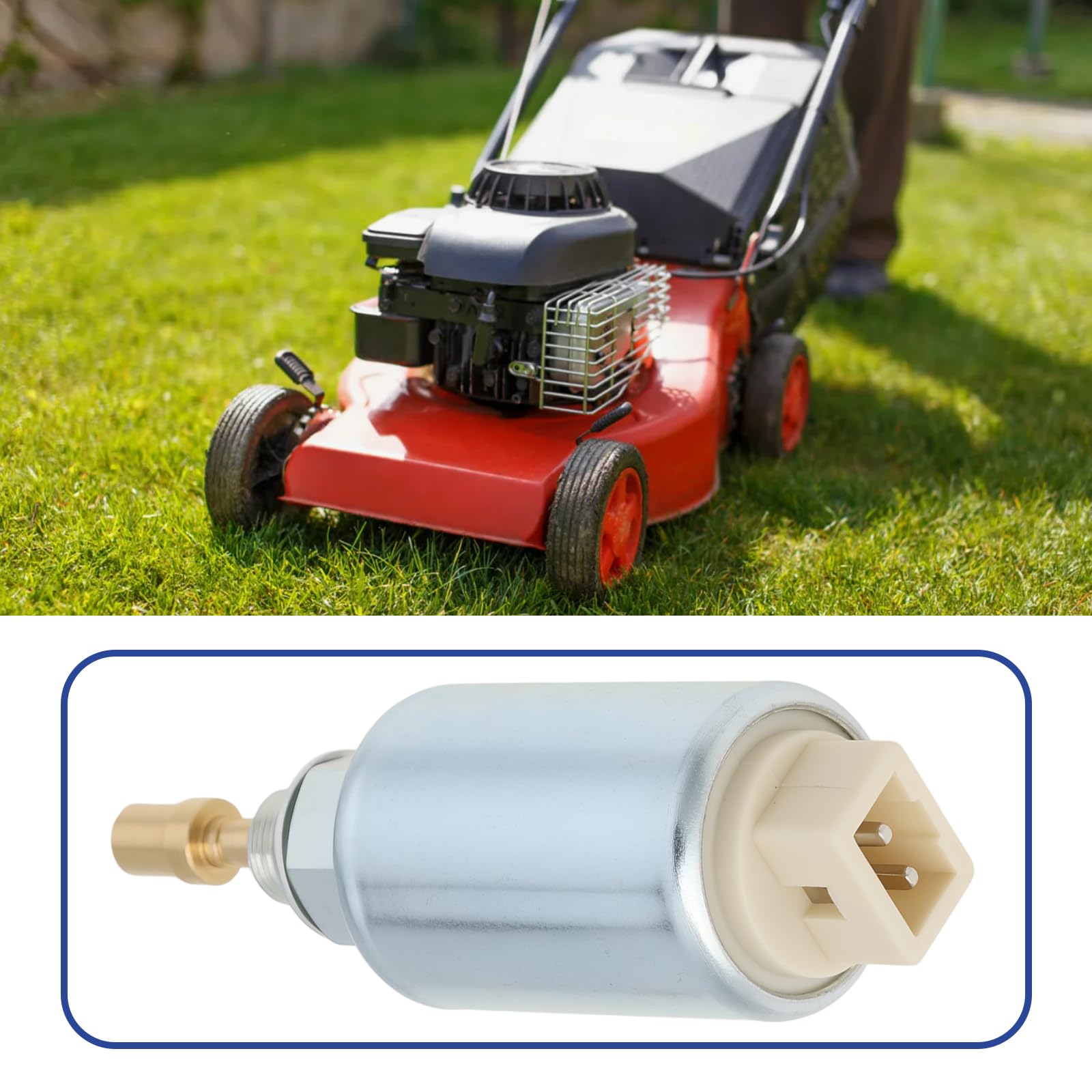 ECSiNG Kosiarka gaźnik 2-pinowy zawór elektroniczny 798779 799115 kompatybilny z Briggs&Stratton 791230 699709 499804 799109