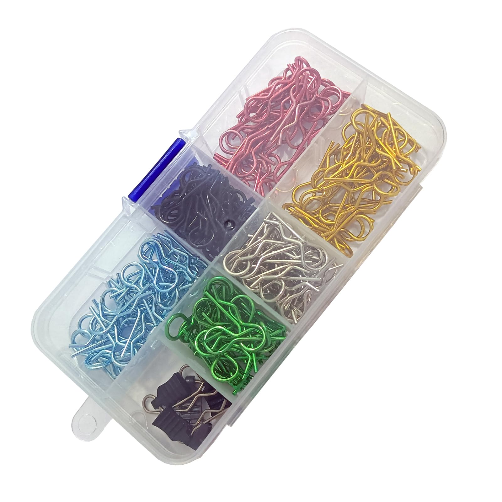 185 Pieces Universal RC Car Body Clips Stainless Steel R-Clips for All 1/8 1/10 1/12 1/16 Traxxas Redcat HPI Himoto HSP Exceed RC Car Parts Buggy Shell Replacement - Image 2