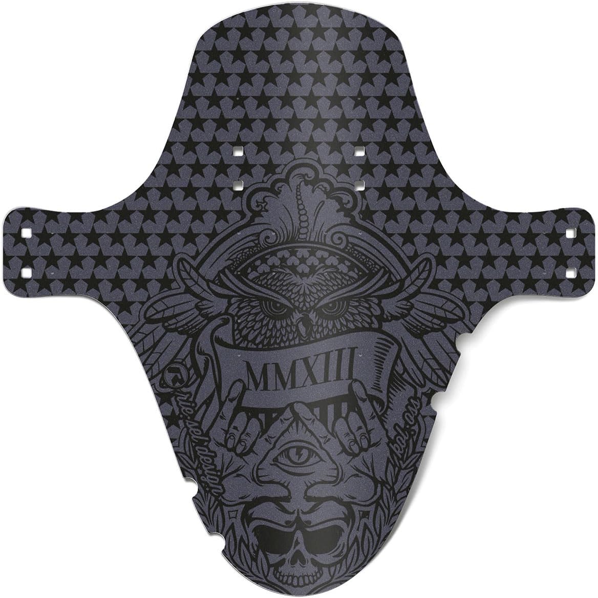 Riesel Design - Front Big Bike Fender for Face and Suspension Fork Protection - Secure Fit, for Enduro, Trail, All Mountain, Cross Country, Freeride, Downhill or E-MTB - KOL:OSS