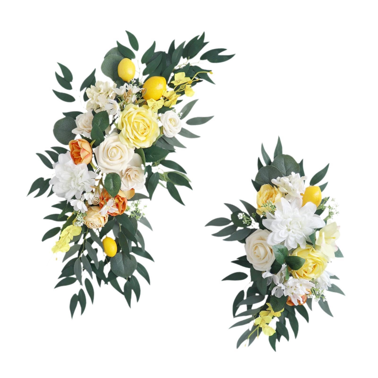 Quxvuis Green Vibrant Wedding Arch Decor Swag With Silk Flowers And Leaves Transforming Event Spaces Into Stunning Floral Retreats Wedding Artificial Flowers