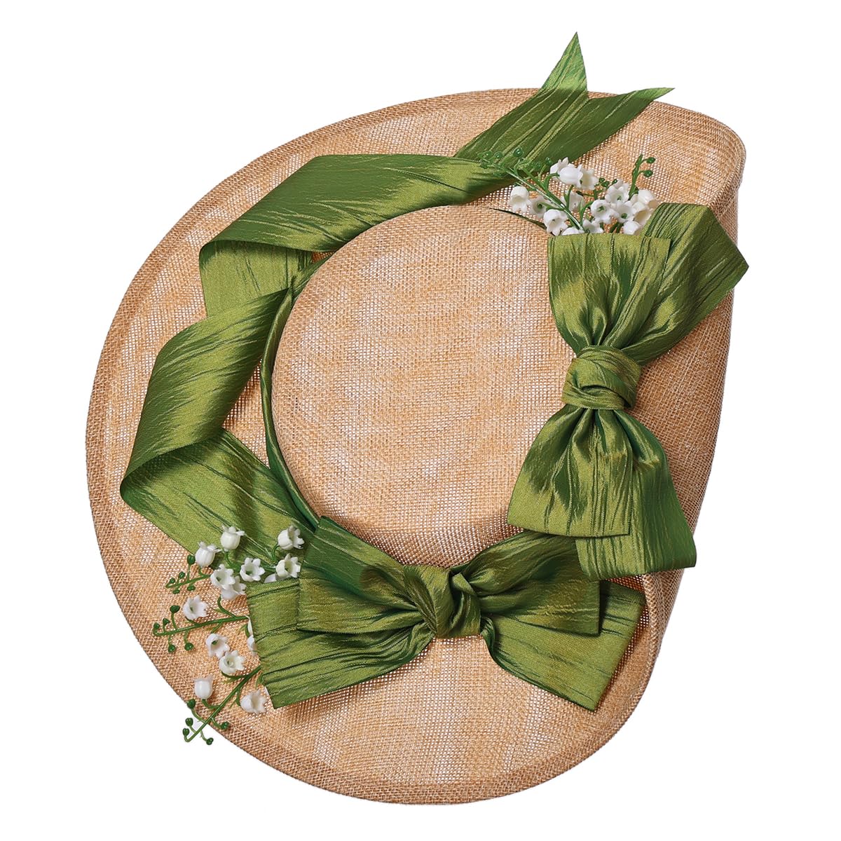 COSDREAMER Chapeau de Soleil Victorien pour Filles et Femmes avec nœuds et Fleurs