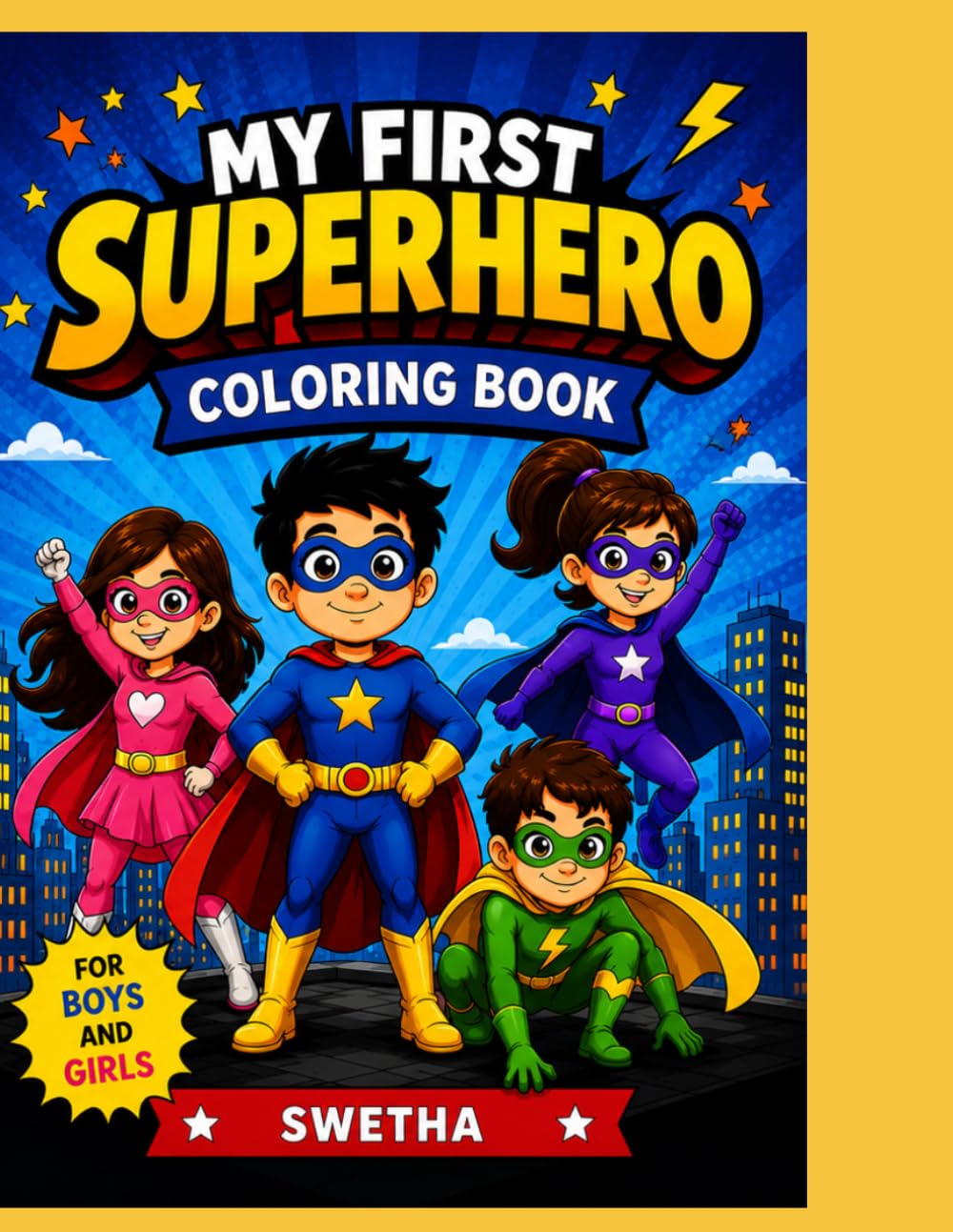 SUPERHERO COLOURING BOOK