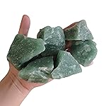Luckeeper 1 lb Green Aventurine Bulk Raw Crystals and Healing Stones for Tumbling, Wire Wrapping, Wicca Reiki,Meditation