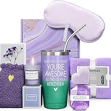 Dallfoll Birthday Pampering Gifts for Women, Self-Care, Relaxation, Spa Bath Set, Wellbeing, Recovery, Gifts for Women, Christmas Stainless Steel Mug Gift Set