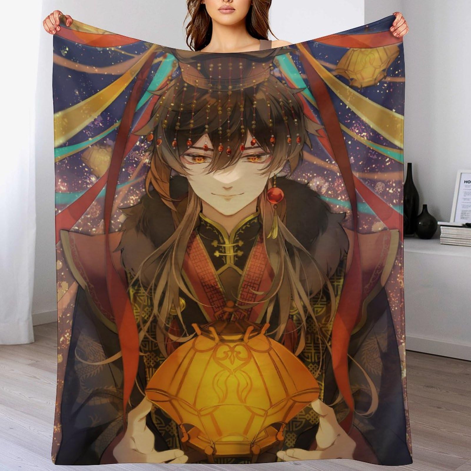 Amazon｜原神-帝王鍾離ブランケット 毛布40