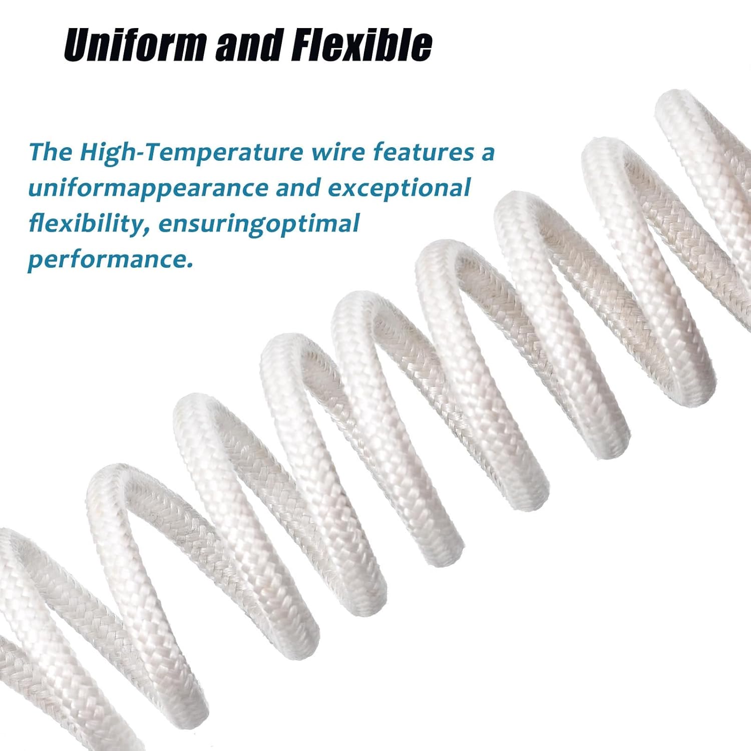 高温電線、 10-20 AWG 2C マイカファイバーグラス 耐熱ワイヤー 30-100FT -76-932F ランプ、ボイラー、ヒ