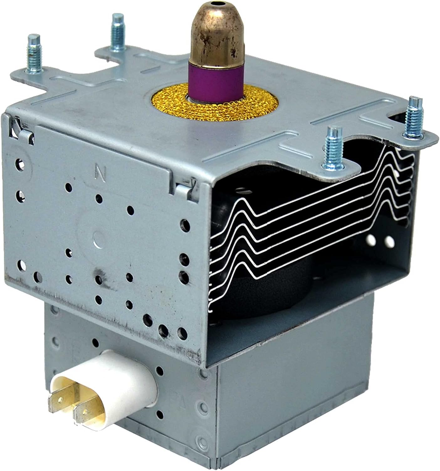 What's Up? OM75P(10) WB27X10017 Microwave Oven Magnetron Assembly Replacement Part Replaces 254542, AP2025937, WB27X10017, WB27X10370, WB27X10475, PS239126, 254542, AP2025937