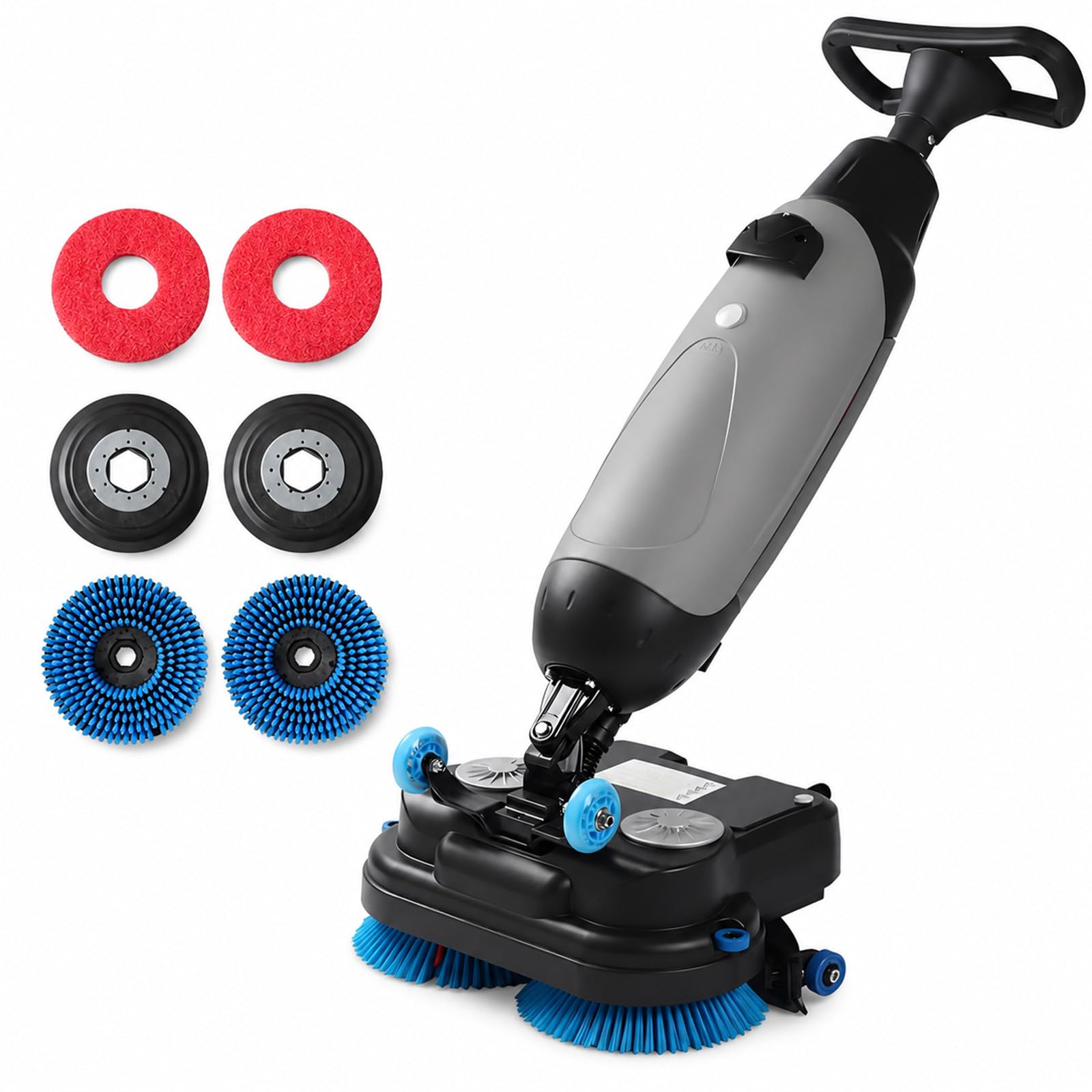 Lavasciuga Pavimenti 3 in 1, 43 cm con Doppio Serbatoio, 360°