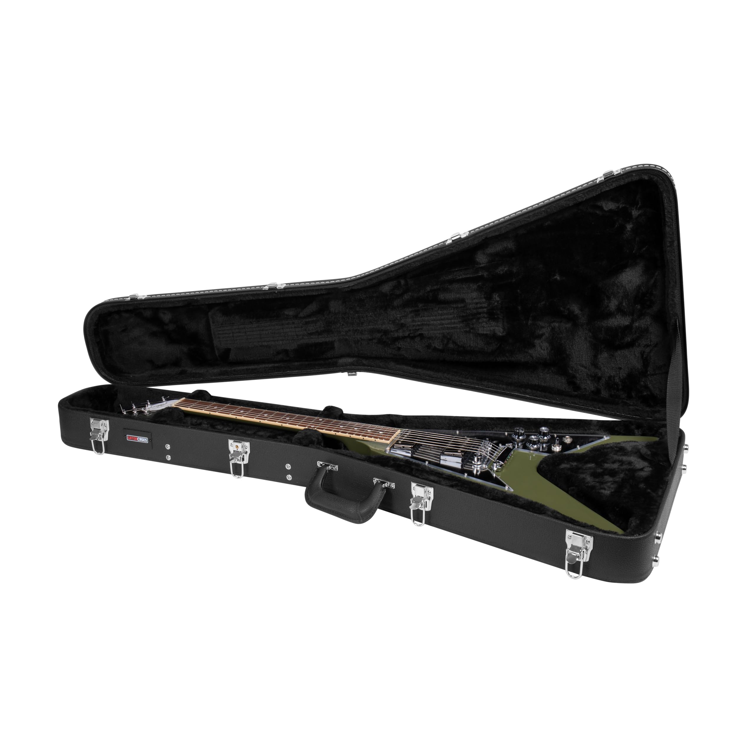 Gator Flying V Étui en Bois Deluxe