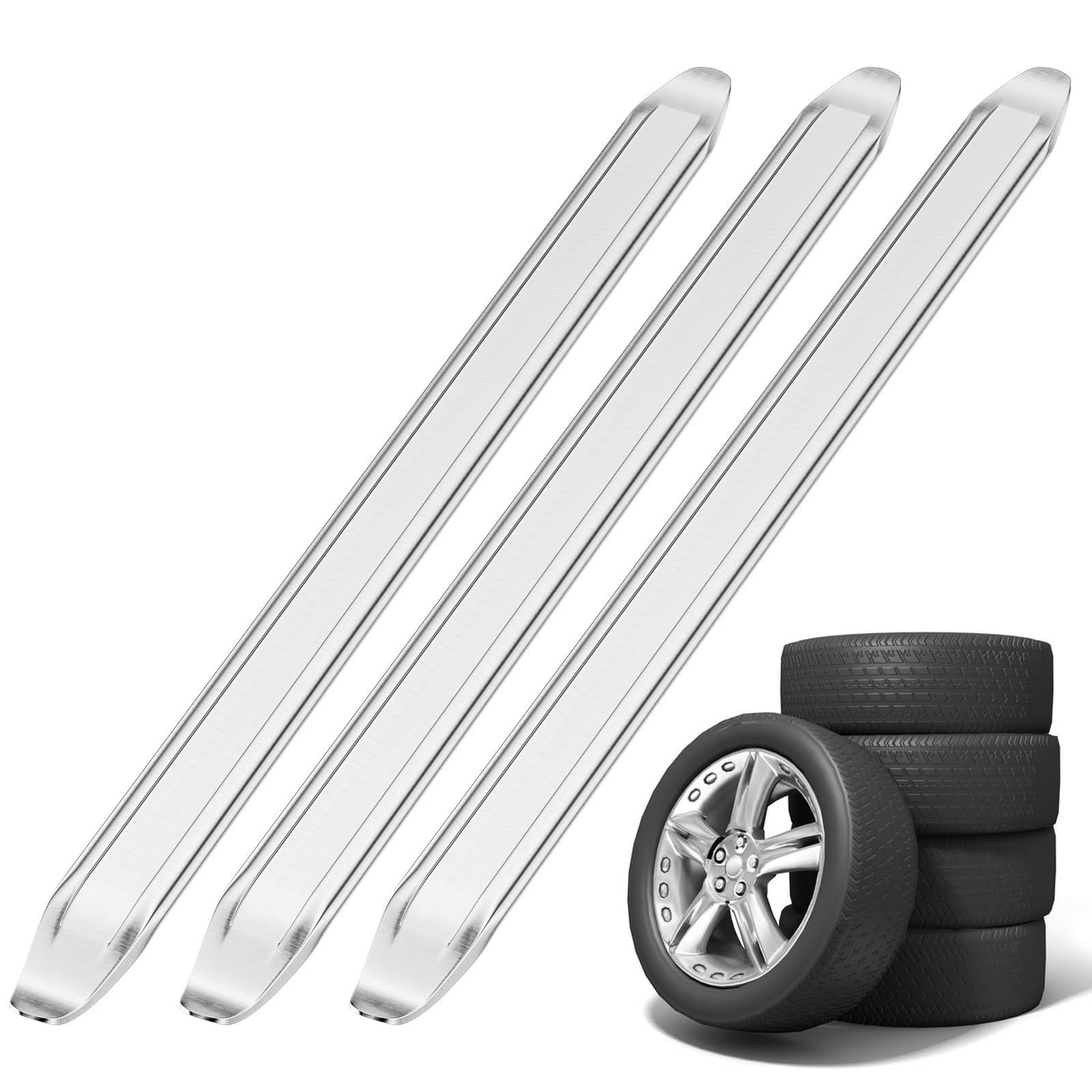 Traxenta 3 Stück reifenheber,30 cm reifenmontiergerät, montiereisen, reifenmontierhebel, reifenmontage werkzeug, montierhebel reifen, reifenheber motorrad, reifenmontage hebel für Fahrrad, E-Scooter