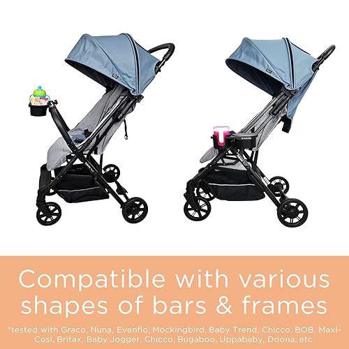 Miniatura 3 de liuliuby Bandeja de aperitivos para cochecito  Soporte universal para cochecito y cuenco de aperitivos para bebés y niños pequeños  Organizador de